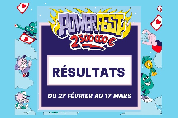 Powerfest 2022: résultats du 11 au 13 mars