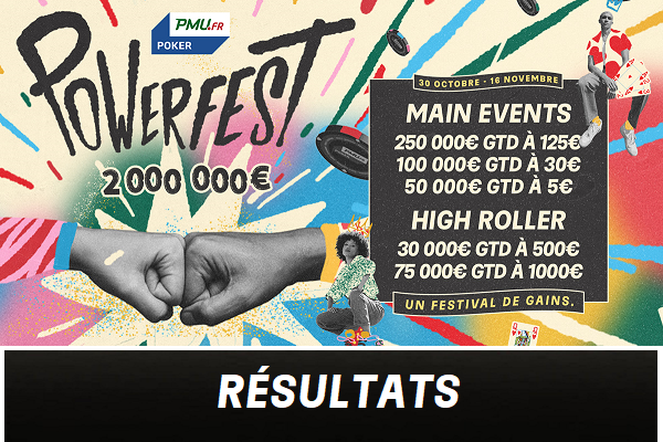 Powerfest Automne 2022: résultats du 16 novembre & Main Events