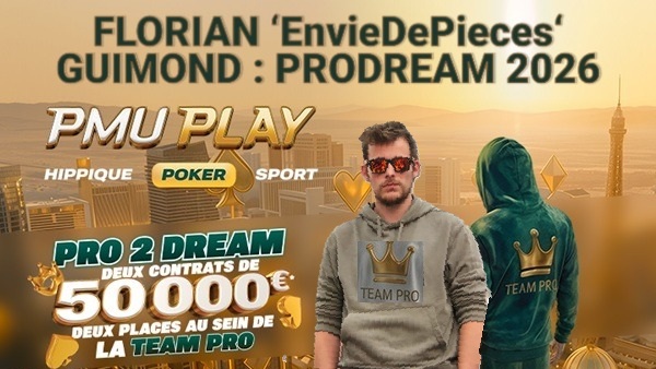 ProDream-2 contrats de 50 000€ à gagner : Florian Guimond 1er ProDream !